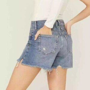 We the Free Cut Off Distressed Button Fly Denim Shorts Size 25